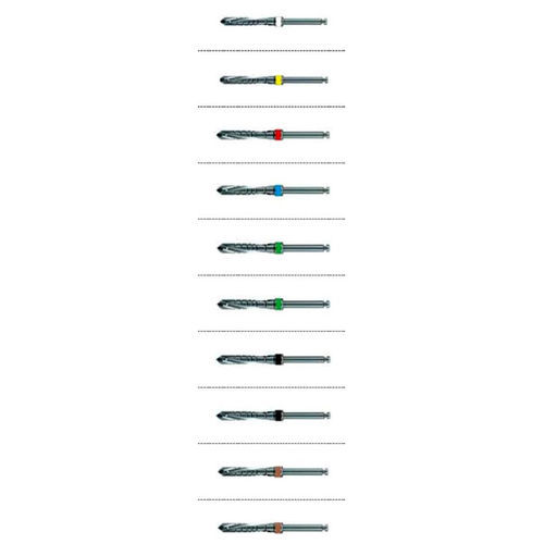 Broca de implantología dental - DDR series - Dentin Implants Technologies LTD - de acero inoxidable / paralela