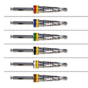 Broca de implantología dental - DDR-C0 series - Dentin Implants Technologies LTD - de acero inoxidable / paralela