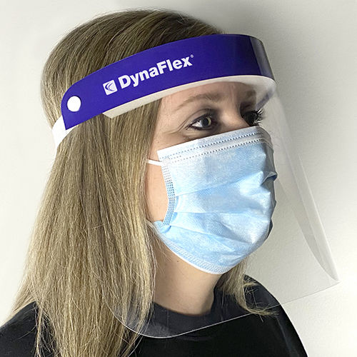 Pantalla facial caja de 10 - 0837 - DynaFlex - azul / transpirable