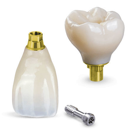 Corona dental de circona - Glidewell Europe - para dientes posteriores