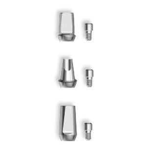 Pilar para implante de titanio - twinKon® - Global D - externo / recto / en ángulo
