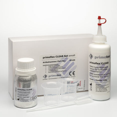 Material dental de termoplástico - PRIMOFLEX CLEAR - Kuss Dental S.L. - de resina / para restauración dental / en polvo