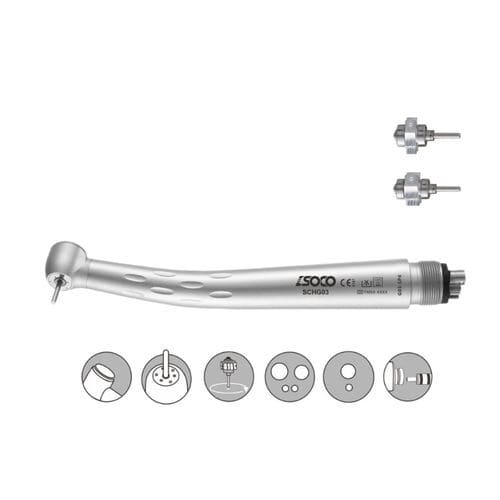 Turbina para odontología - G03 series - SOCO Precision Instrument Co., Ltd. - de aire / con pulsador / de titanio