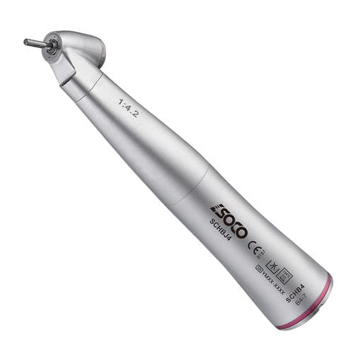 Contraángulo para odontología - SCHB4 - SOCO Precision Instrument Co., Ltd. - de aire / multiplicador / 45°