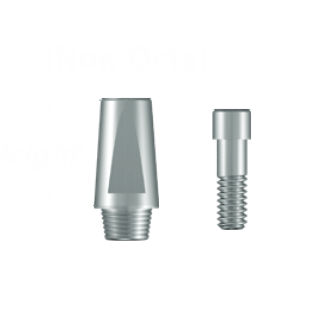 Pilar para implante de titanio - SEOA xx0xN series - UFIT IMPLANT - interno / recto / cementado