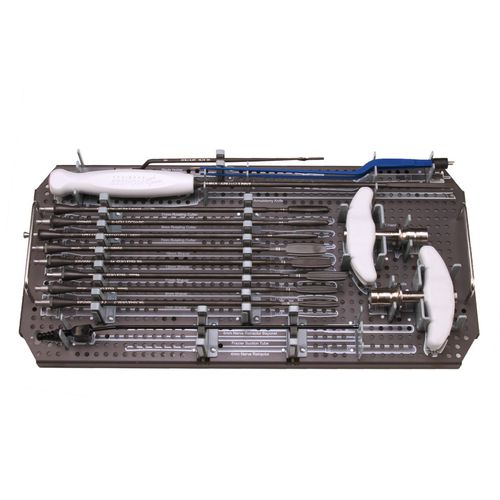 Kit de instrumentos para cirugía del raquis - Fusion™ Lateral Disc Prep Set - RTI Surgical - estéril