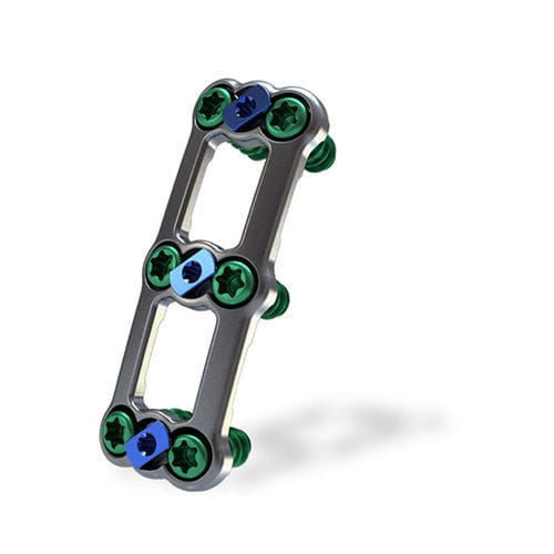 Placa de artrodesis cervical - Ambassador® - ChoiceSpine - bloqueada / metálica / 2 niveles