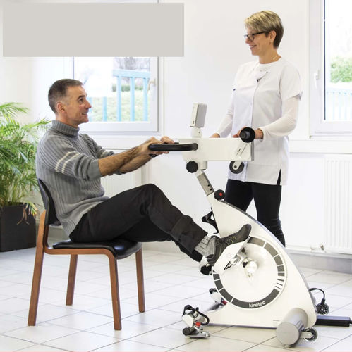 Pedaleador de ejercicio brazos y piernas - Kinevia Duo - Kinetec - con asiento