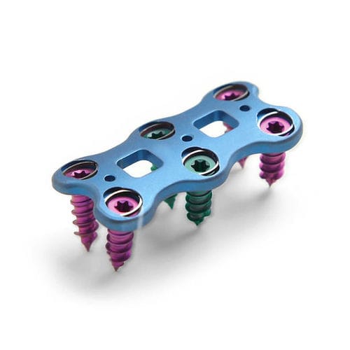 Placa de artrodesis para vértebra cervical - ATHENA® III - Medyssey Spine - bloqueada / de titanio / 2 niveles