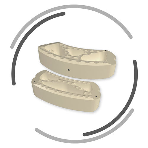 Caja intersomática lumbar - NOVAL - Signus Medical - vía lateral / de PEEK