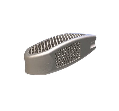 Caja intersomática lumbar - Salina OLIF - Tsunami Medical - vía oblicua / de titanio