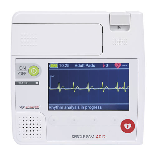 Desfibrilador externo semiautomático - Rescue Sam 4.0 D - Progetti S.r.l. - de uso doméstico / para espacio público / Bluetooth