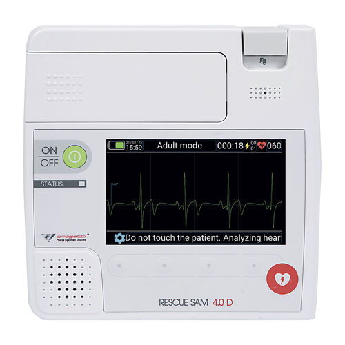 Desfibrilador externo semiautomático - Rescue Sam 4.0 D - Progetti S.r.l. - de uso doméstico / para espacio público / Bluetooth