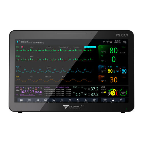 Monitor multiparamétrico modular - PG RIA 9 - Progetti S.r.l. - ECG / RESP / SpO2