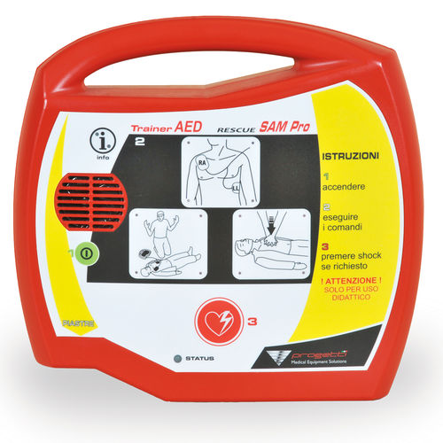 Desfibrilador externo semiautomático - Rescue Sam PRO - Progetti S.r.l. - de formación