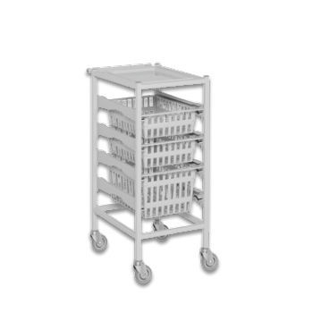 Carro médico - 1034809 - ScanModul® - de uso general / para transporte / con bandejas