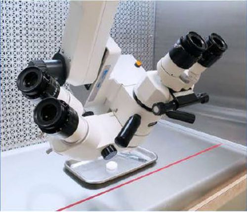 Microscopio quirúrgico oftálmico - SM-8200 - HAI Laboratories - con ruedas