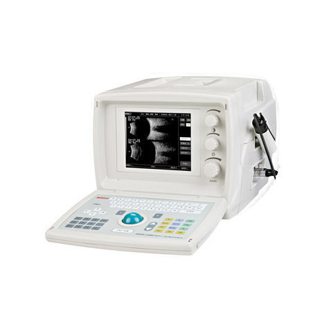 Ecógrafo portátil - AB-6100 - HAI Laboratories - para exploración oftálmica / blanco y negro / consola integrada