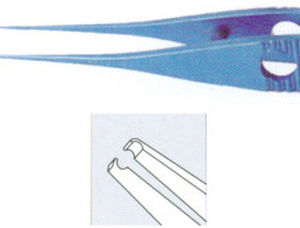 Pinza para oftalmología - 30288T - HAI Laboratories - recta / de titanio