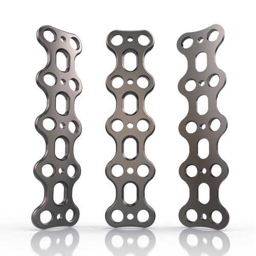 Placa de artrodesis cervical - 29 series - South America Implants - bloqueada / metálica / 4 niveles