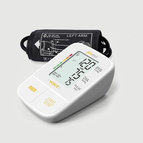 Tensiómetro electrónico automática - VOICE - Trimpeks Healthcare - con modo parlante / con manguito para adulto / 2x150
