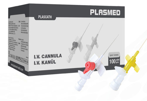 Cánula de inyección - PLASCATH - Trimpeks Healthcare - recta / de acero inoxidable