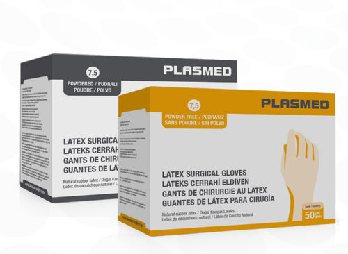 Guante de látex - M010160 - Trimpeks Healthcare - quirúrgico / sin polvo / con polvo