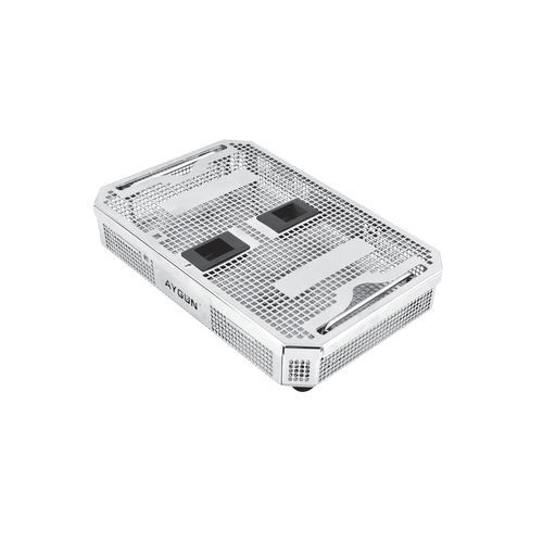 Recipiente de esterilización para instrumental - Dental Size Basket - Aygun Surgical Instruments - de acero inoxidable / perforado