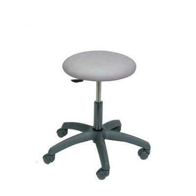 Taburete para centro sanitario - Ecopostural - RehabMedic - giratorio / con ruedas / negro