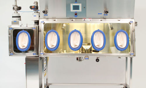 Aislador para pruebas de esterilidad - Extract Technology - clase ISO 5 / de pie / de flujo laminar