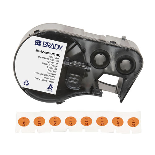 Etiqueta criogénica - M4-82-499-OR-BK - Brady EMEA - resistente a los solventes / a prueba de calor / resistente al autoclave