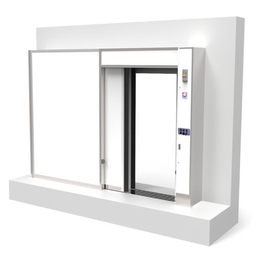 Puerta de protección radiológica - SPM  - Comecer - para medicina nuclear / corredera / de acero inoxidable