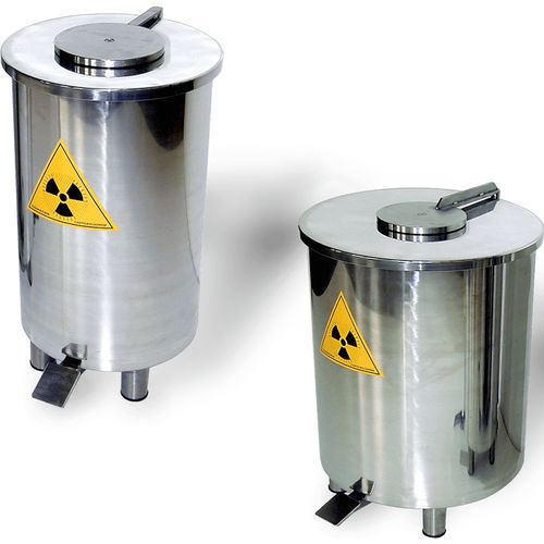 Contenedor de desechos radiactivos - CR series - Comecer - de acero inoxidable / blindado