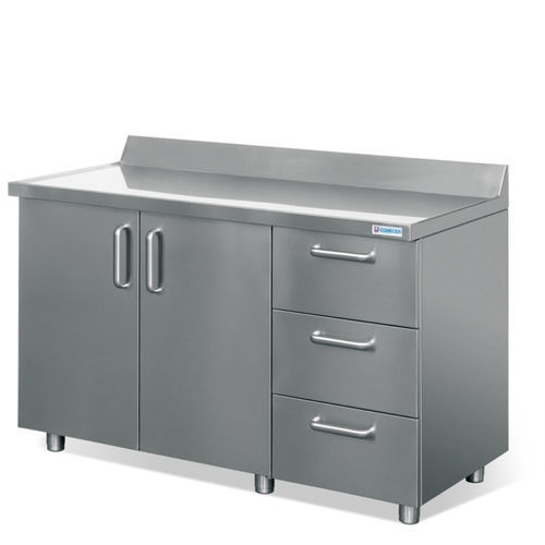 Mesa de laboratorio para medicina nuclear - WT1 - Comecer - de acero inoxidable