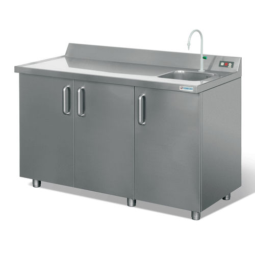 Mesa de laboratorio de acero inoxidable - WTL/WTL-SC  - Comecer - para medicina nuclear / con fregadero