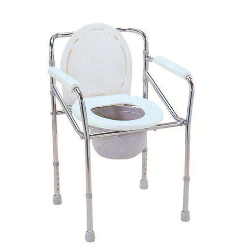Silla con orinal con reposabrazos - BES-BS033 - Besco Medical - con cubo / de altura variable / plegable