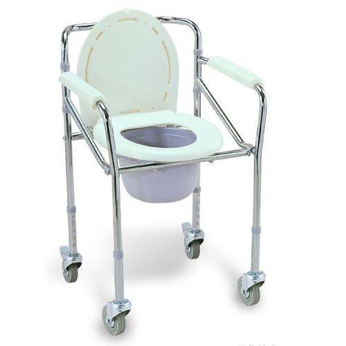 Silla con orinal con reposabrazos - BES-BS034 - Besco Medical - con cubo / con ruedas / de altura variable