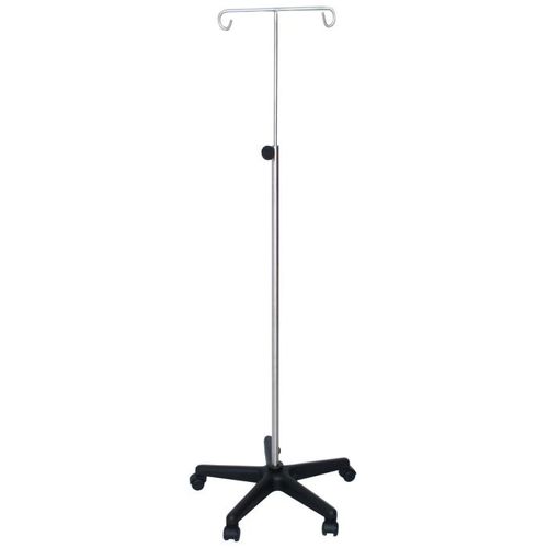 Portasueros con ruedas - BES-PM001 - Besco Medical - 2 ganchos / telescópico / de acero inoxidable