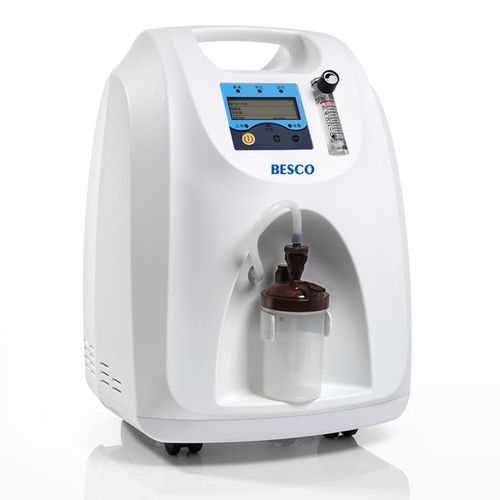 Concentrador de oxígeno médico - BES-OC18 - Besco Medical - con ruedas / de flujo continuo