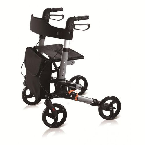 Andador con ruedas con 4 ruedas - BES-WA78 - Besco Medical - con asiento / plegable