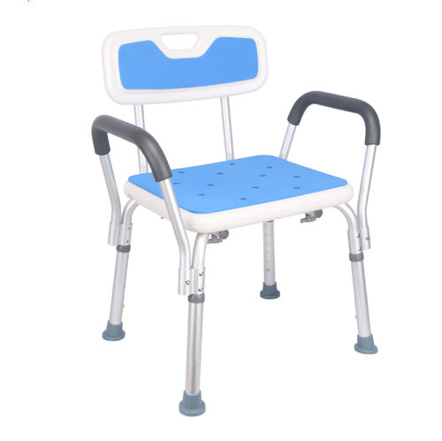 Silla de ducha con reposabrazos - BES-BS021 - Besco Medical - con respaldo