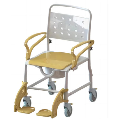 Silla con orinal con reposabrazos - BES-BS039 - Besco Medical - con ruedas / con reposapiés / plegable