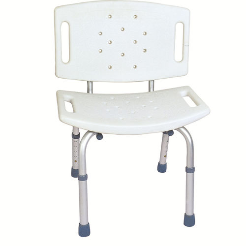 Silla de ducha con respaldo - BES-BS021 - Besco Medical - de altura variable