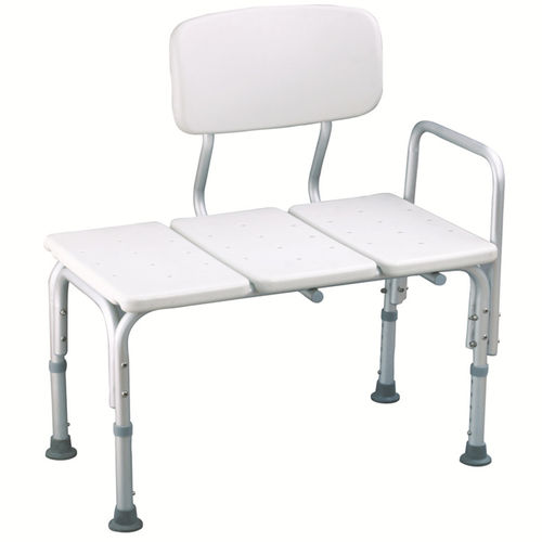 Taburete de ducha con reposabrazos - BES-BS027 - Besco Medical - con respaldo / bariátrico / de altura variable