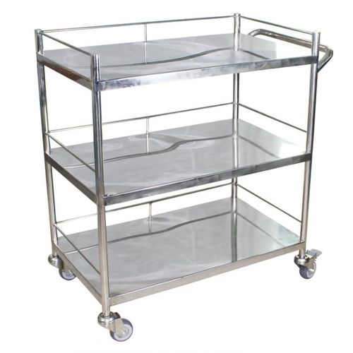 Carro médico - BES-PM041 - Besco Medical - para instrumental / para transporte / de acero inoxidable