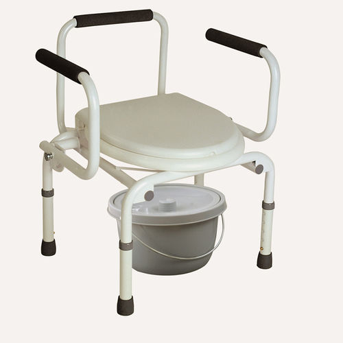 Silla con orinal con reposabrazos - BES-BS032 - Besco Medical - con cubo / de altura variable