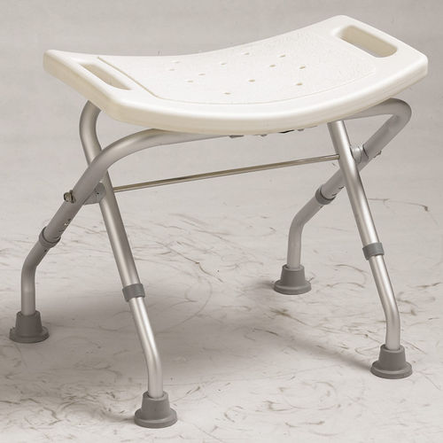 Taburete de ducha sin respaldo - BES-BS025 - Besco Medical - plegable / de altura variable