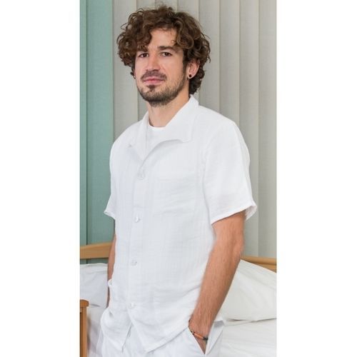 Túnica sanitaria unisex - 02-000908 - TIMO - de poliéster / de algodón / lavable