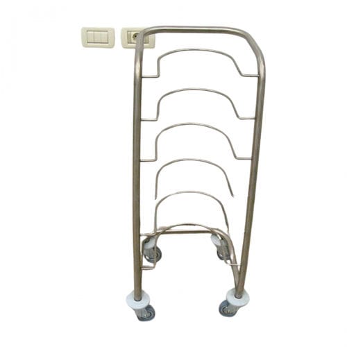 Carro para palanganas - 300800 - TIMO - médico / para transporte / de acero inoxidable