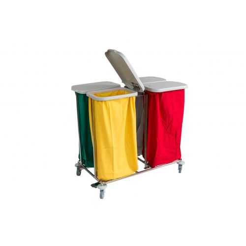 Carro para bolsas para ropa sucia - 300404 - TIMO - médico / de transporte / 4 bolsas